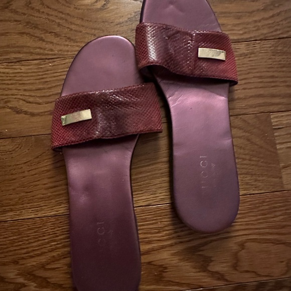 ❤️ Gucci Snakeskin Sandals - Picture 4 of 7